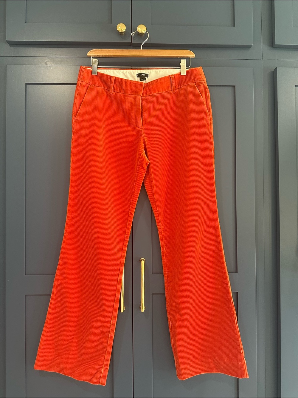 J CREW Orange Corduroy Size 6 Inseam 30